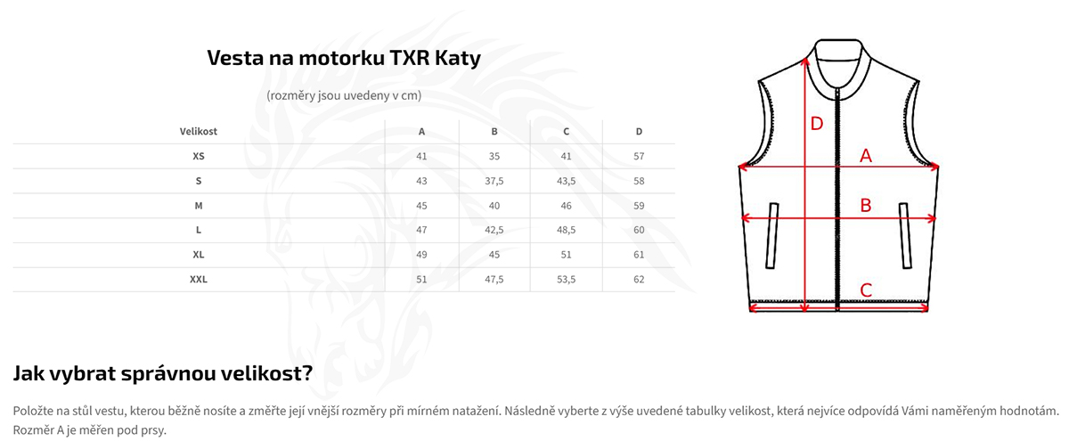 TXR Dámská kožená vesta na motorku Katy XXL